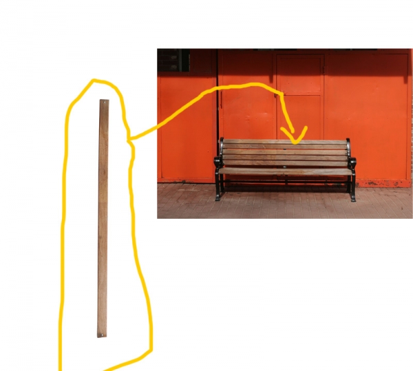 Creation of sitting on circle: Step 1